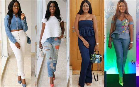 linda ikeji has proven time and time again that she is a denim diva see proofs style rave