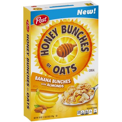 Post Honey Bunches of Oats Cereal, Banana Bunch, 18 Oz - Walmart.com ...