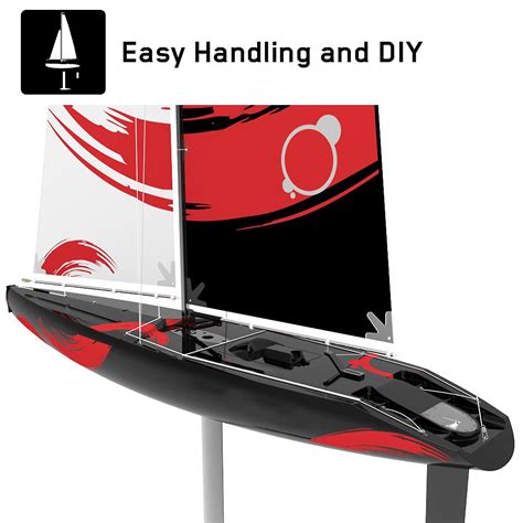 Remote Control Sailboat 24ghz Competition Remote Control 990mm