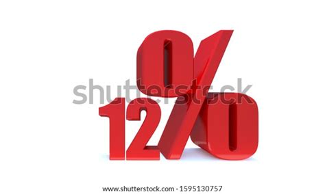 12 Percent Off 3d Sign On Stock Illustration 1595130757 Shutterstock