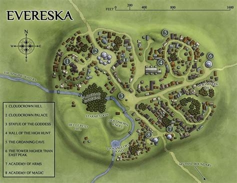 The High Magic Elven City Of Everska Popularized In The 35 Edition Of