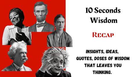 10 Seconds Wisdom October Recap Youtube