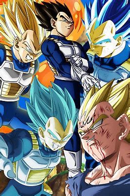Still worried about the high price for dragon ball super posters no canvas? Dragon Ball Z / Super Poster Vegeta Cinco Formas ...