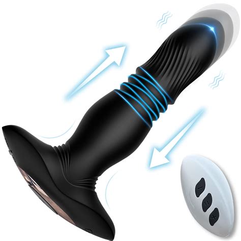 Buy Thrusting Anal Vibrator Bukinler Butt Plug With Thrusting