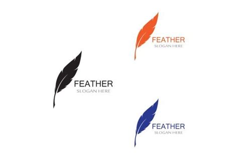 Feather Logo Graphic By Mujiyono · Creative Fabrica