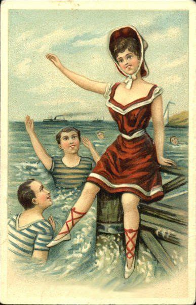 Bathing Beauty 1908 Postcard Wikipedia The Free Encyclopedia Carteles Vintage Arte Musica