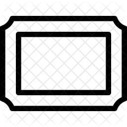 Download Rectangular frame Icon of Line style - Available in SVG ...