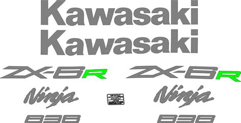 Kawasaki Zx 6r 2015 1 Color Stickers Set Mxgone Best Moto Decals