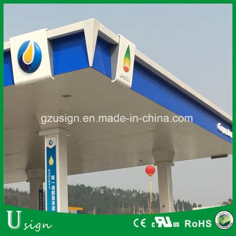 China Acrylicaluminum Canopy Fascia Customized Size Project Gas