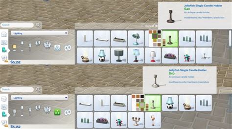Mod The Sims Single Candle Candle Holders By Plasticbox • Sims 4