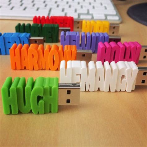 Personalized Usb Flash Drive With Custom Name 3d Printed Etsy 3d