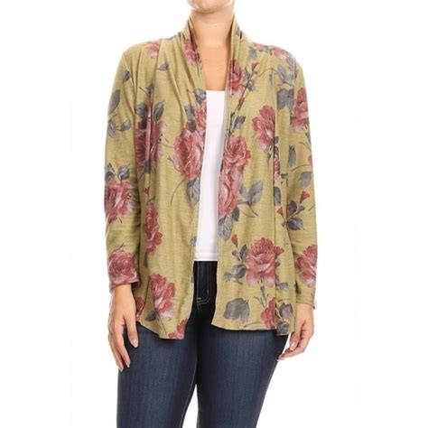 Some of the technologies we use are necessary for critical functions like security and site integrity, account authentication, security and privacy preferences, internal site usage and maintenance data, and to make the site work correctly for browsing and transactions. Shop Women's Plus Size Floral Pattern Cardigan - Overstock ...