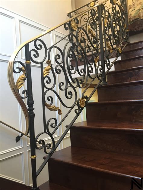 Ornamental Iron Stair Railings — Custom Staircases And Stringers