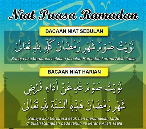 1.1.lafaz doa niat puasa rhomadhon. Niat Puasa Dan Doa - Doa Di Bulan Ramadan/Ramadhan