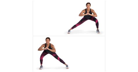Alternating Side Lunge | 10-Minute Leg Workout | 4 Exercises | POPSUGAR Fitness UK Photo 4