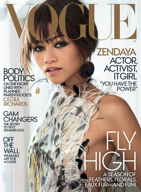 Zendaya Coleman Covers The July Issue Of Vogue Magazine Tom