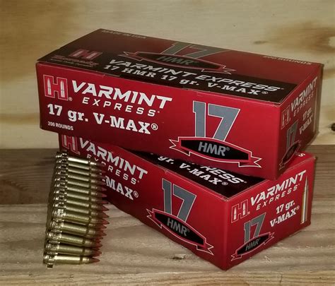 Hornady 17 Hmr Ammunition Varmint Express 831702 17 Grain V Max 200 Rounds