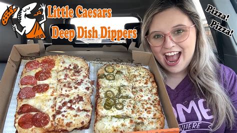 little caesars deep dish dippers youtube