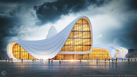 Heydar Aliyev Center Location Baku Azerbaijan Architect Zaha Hadid