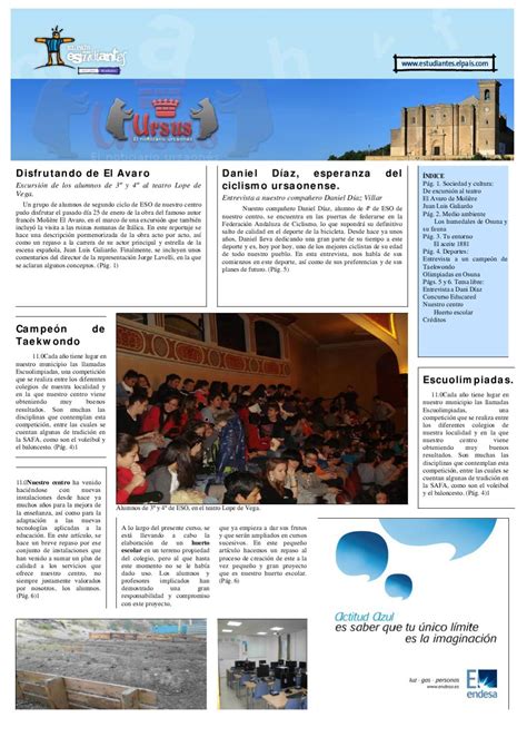 Periódico Escolar Safa Osuna Ed 1ª By Cristóbal Parra Issuu