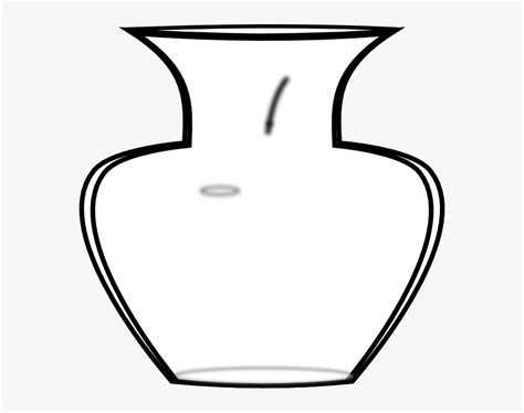 Transparent White Flower Vase Png Clipart Vase Outline Png Download