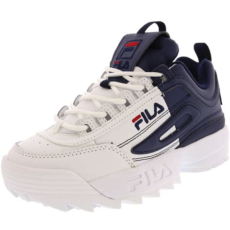 Fila Fila Womens Disruptor Ii Split Whitefila Navyfila Red Ankle