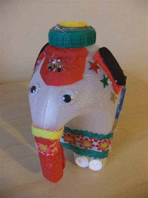 Elephant From A Milk Bottle