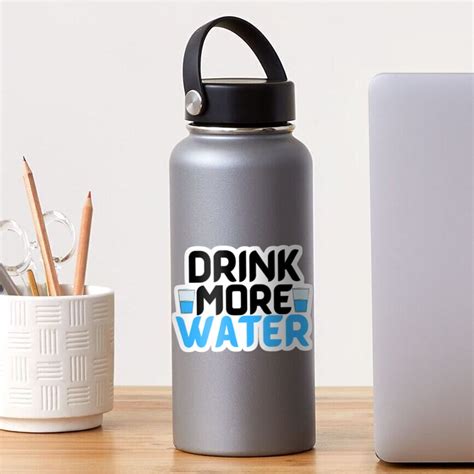 Drink More Water Vision Board Sticker For Sale By Loa Lady Redbubble