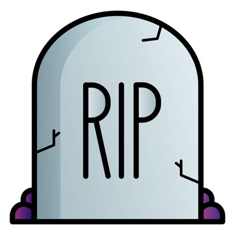 Rip Tombstone Cartoon Icon Transparent Png And Svg Vector File