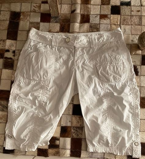 Bermuda Branca Font Jeans Shorts Feminino Dkny Jeans Usado 72704249
