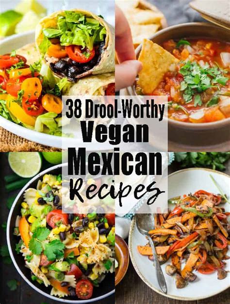 These easy mexican vegetarian and vegan recipes are loaded with flavor and spices, and make tasty meals and snacks. Vegan Mexican Food - 38 Drool-Worthy Recipes! - Vegan Heaven