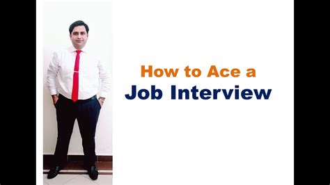 How To Ace A Job Interviewtips For A Good Interview Youtube