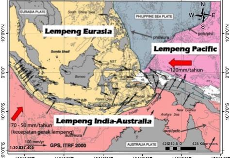 Peta Lempeng Bumi Indonesia IMAGESEE