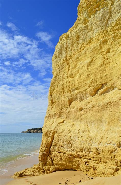 vale do olival beach stock image image of nature cliff 135641593