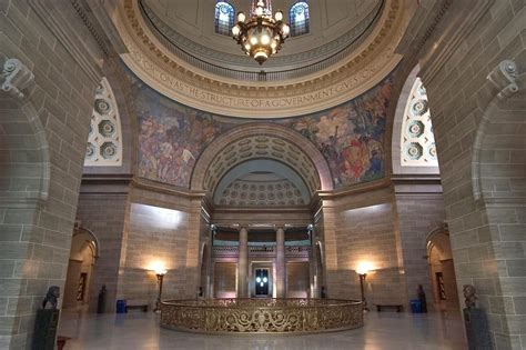 Rotunda Of The Second Floor Of Missouri State Capitol Description From