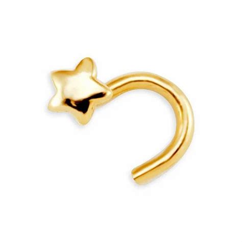 Ladies Yellow Gold Nose Ring At Rs 5000gram In Mumbai Id 19244691673