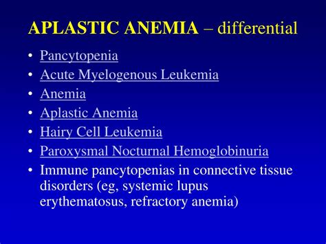 Ppt Aplastic Anemia Powerpoint Presentation Free Download Id3355708