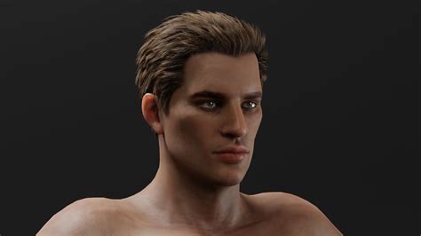 Realistic Male Character Richard 3d Model Rigged Cgtrader