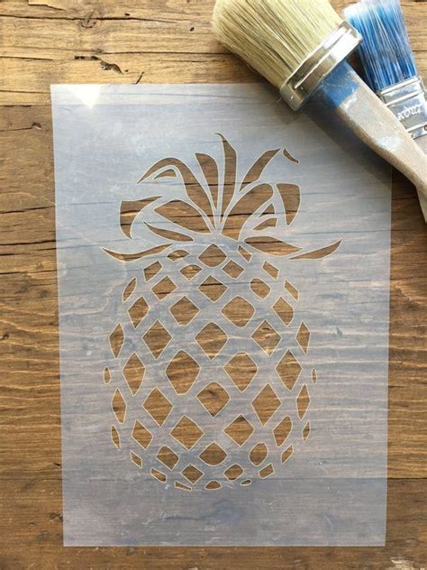 Pineapple Fruit Stencil A4 Size 25 Or 190 Thickness Film Pineapple
