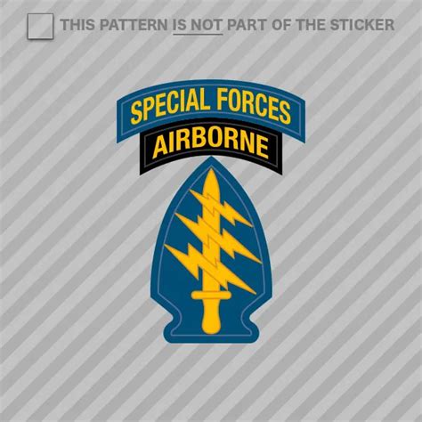 Us Army Special Forces Airborne Sticker Self Adhesive Vinyl Green