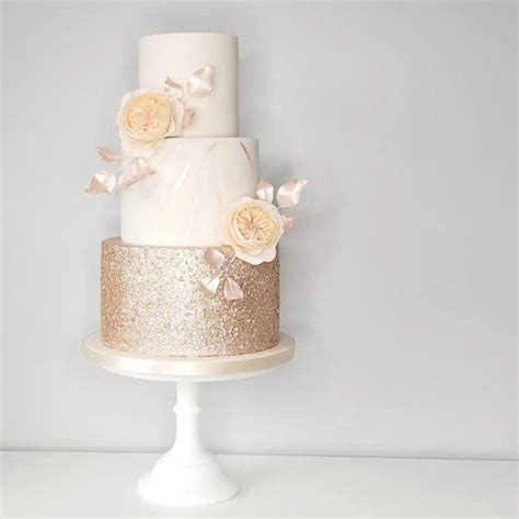 Rose Gold Wedding Cakes 17 Beautiful Designs Uk Hitched