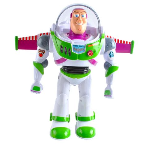 Toy Story 5 Anime Buzz Lightyear Figure Toys Lights Voices Speak English Joint Movable With