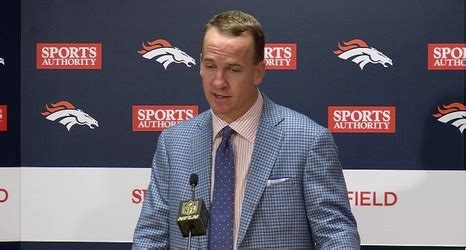 Peyton manning just couldn't help himself. Peyton Manning retirement speech: Full text