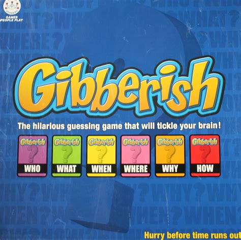 Gibberish Board Game Team Toyboxes