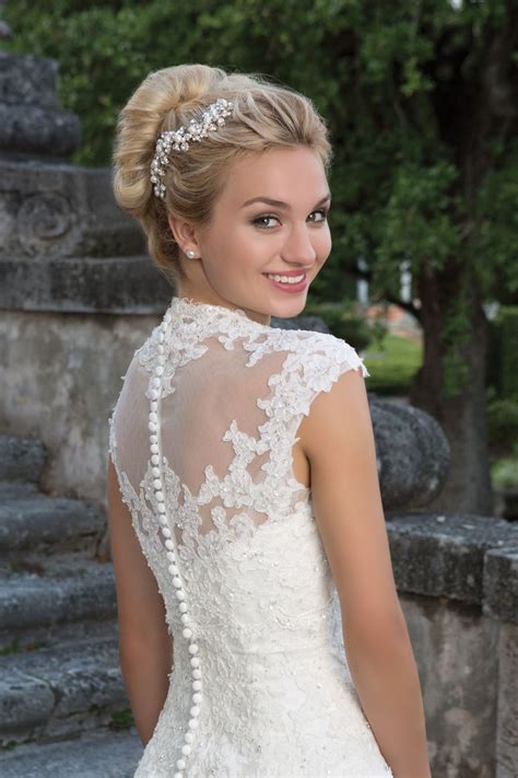 Style 3906 Lace And Tulle Ball Gown With Queen Anne Neckline