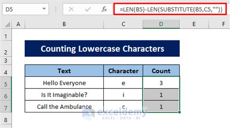 How To Count Number Of Specific Characters In A Cell In Excel