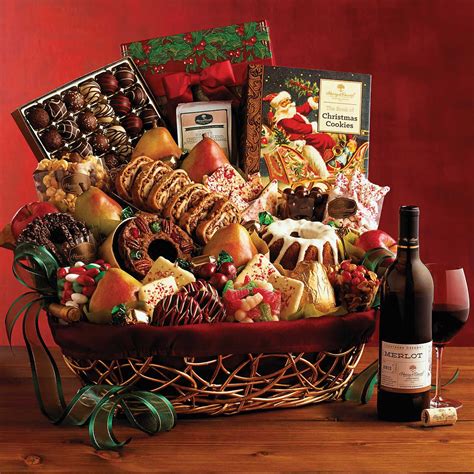 We offer festive selections for everyone in between with artisan chocolates, decadent baked goods, and fine wine baskets. Order the Ultimate Christmas Gift Basket one of the many ...