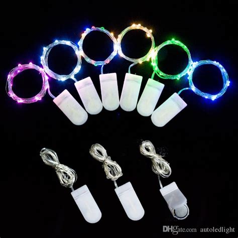2m 20led Copper Wire String Lights With Cr2032 Button Cell Battery
