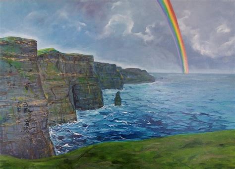 Cliffs Of Moher Painting By Sheila Carey