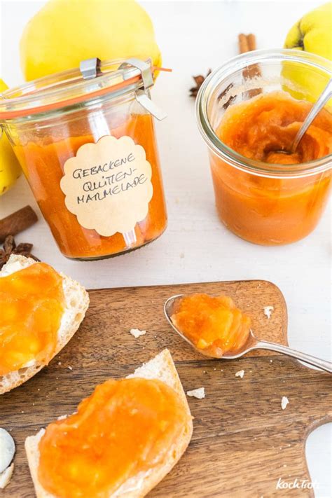 Gebackene Quittenmarmelade ohne Gelierzucker Rezept